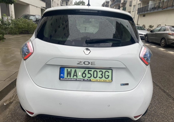 Renault Zoe cena 59000 przebieg: 60000, rok produkcji 2019 z Warszawa małe 254